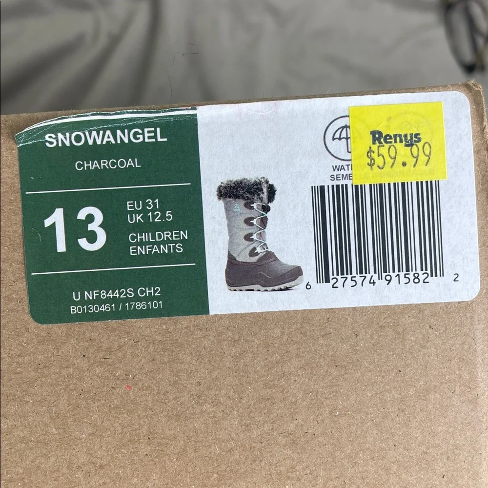 Kamik Snowangel Boots Charcoal Faux Fur